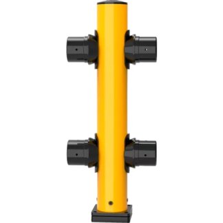 PLASTIC MIDDLE POST RUBBER BASE 42H YELLOW