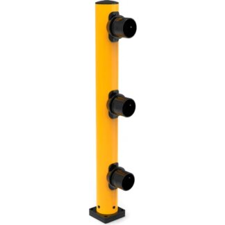PLASTIC END POST RUBBER BASE 60H YELLOW
