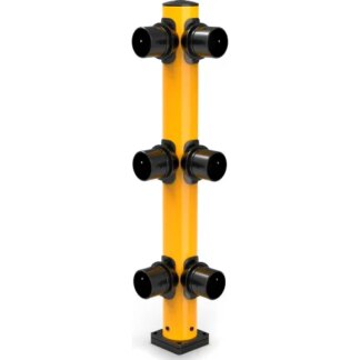 PLASTIC CORNER POST RUBBER BASE 60H YELLOW