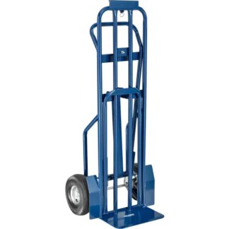 INDUSTRIAL-STRENGTH STEEL HAND TRUCK CURVED HANDLE