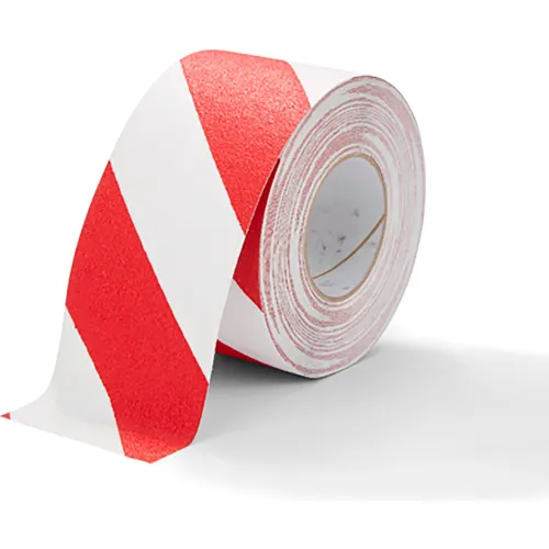 HESKINS ANTI-SLIP MARKING TAPE RED/WHITE 4" STANDARD 1 HESKINS ANTI-SLIP MARKING TAPE RED/WHITE 4" STANDARD